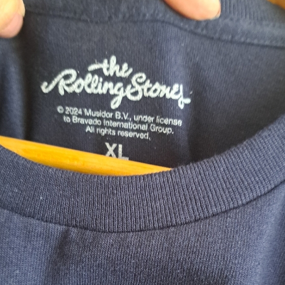 Rolling Stones Navy Blue Short Sleeve Tee Iconic Design - Picture 4 of 6